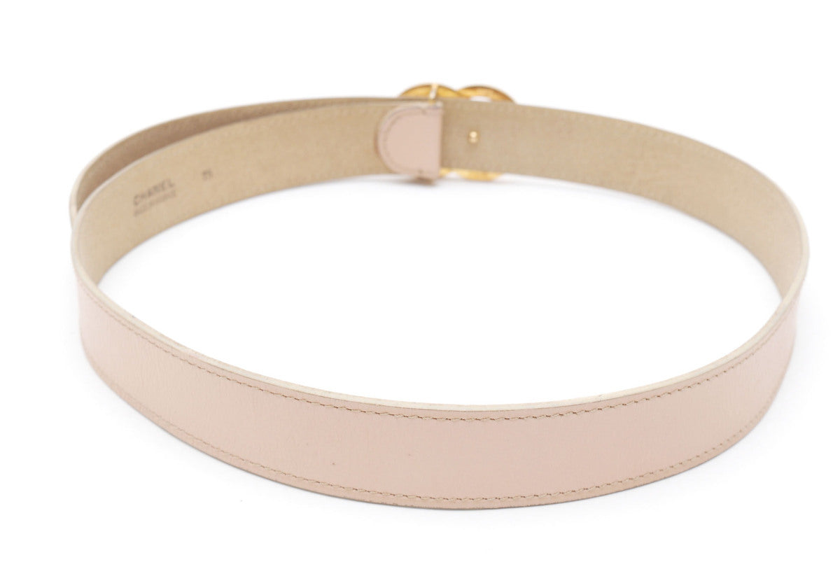 CHANEL Tan and Gold Belt Belt Chanel Beige size XS International in Chain - 36219603 main image 3