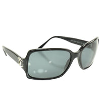 Chanel Black Silver Foldable CC Logo Sunglasses 5030