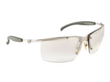 Chanel Silver Gray Gradient Rimless Sunglasses 4009