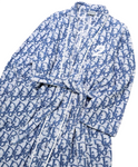Christian Dior No 2 Blue Monogram Bathrobe Towel Gown