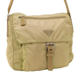 Prada Beige Tessuto Nylon Logo Crossbody Shoulder Messenger Bag