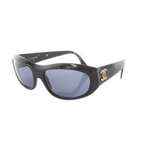 Chanel Gold CC Logo Black Sunglasses 04154
