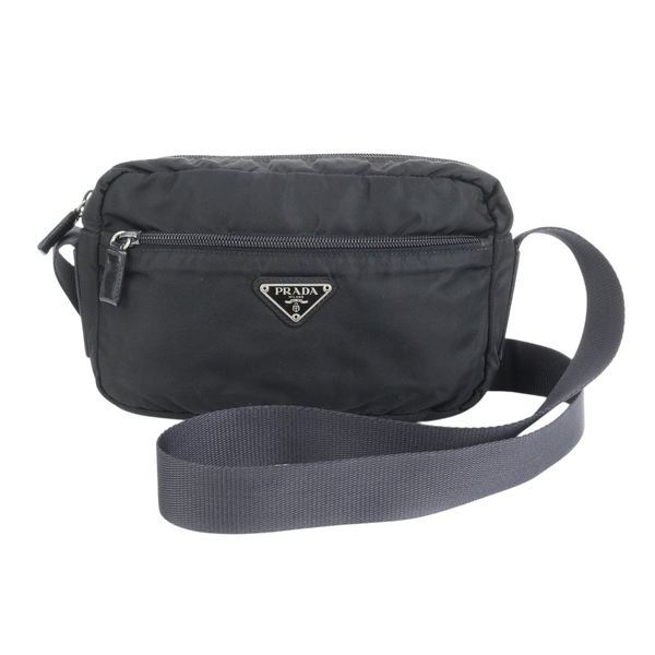 Prada Sport Black Nylon Logo Shoulder Crossbody Bag