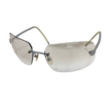 Chanel Rimless Silver Transparent Clear Sunglasses 4035