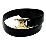 Celine Black Gold Triomphe Vintage Phoebe era Belt