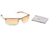 Christian Dior Silver Salmon Pink Rimless Sunglasses