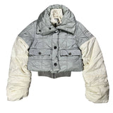 Chanel Sport CC Logo Grey Quilted Padded Down Ski Jacket