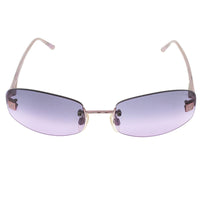 Chanel Purple Silver Rimless Sunglasses 4026