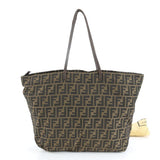 Fendi Zucca Pattern Brown Tote Bag