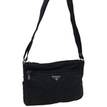 Prada Sport Black Nylon Logo Shoulder Crossbody Bag