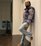 Readymade Navy Blue Bandana Down Nuptse Jacket