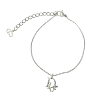 Christian Dior Silver Logo Bracelet