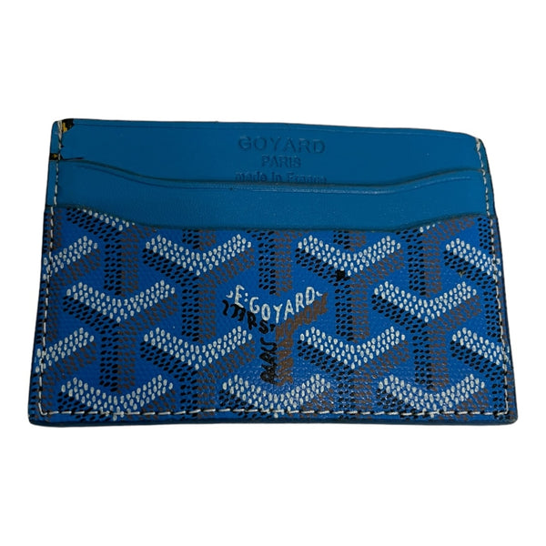 Goyard Blue Monogram Saint Sulpice Cardholder