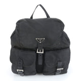Prada Sport Black Nylon Logo Shoulder Rucksack Bag Backpack