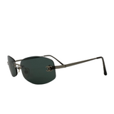 Chanel Dark Blue Tinted CC Logo Rimless Sunglasses 4002