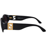 Fendi Black Gold FF Logo Vintage Sunglasses FS289