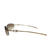 Gucci Gold Brown Tinted Rhinestone Rimless Sunglasses GG 1784 Strass 577YT