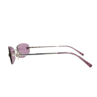 Chanel Purple Tinted CC Logo Rimless Sunglasses 4002