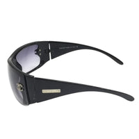 Chanel Black Purple Tinted Silver CC Logo Sunglasses 8047