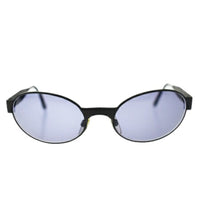 Chanel Black Gold CC Logo Oval Sunglasses 06925