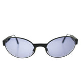 Chanel Black Gold CC Logo Oval Sunglasses 06925