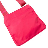Prada Rose Red Pink Tessuto Nylon Logo Crossbody Shoulder Messenger Small Bag