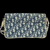 Christian Dior Blue Monogram Shoulder Bag
