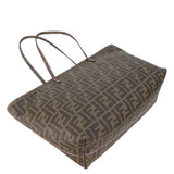Fendi Zucca Pattern Brown Yellow Tote Bag