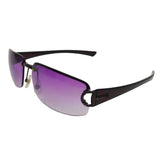 Gucci Black Purple Violet Gradient Tinted Rimless Sunglasses