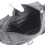 Prada Black Nylon Logo Crossbody Shoulder Messenger Buckle Bag