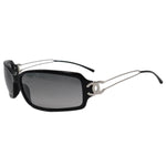 Chanel Black Silver Foldable CC Logo Sunglasses 5038