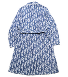 Christian Dior No 2 Blue Monogram Bathrobe Towel Gown