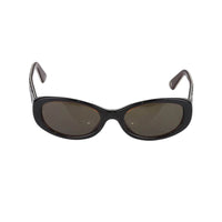 Chanel Black Brown Gold Quilted CC Logo Sunglasses 5023