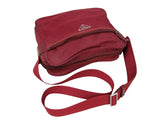 Prada Dark Red Shoulder Crossbody Logo Bag