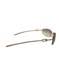 Gucci Gold Brown Tinted Rhinestone Rimless Sunglasses GG 1784 Strass 577YT
