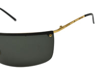 Gucci Dark Navy Blue Gold Strass Rhinestone Logo Rimless Sunglasses GG2653