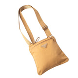 Prada Yellow Gold Tessuto Nylon Logo Crossbody Shoulder Messenger Small Bag