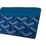 Goyard Blue Monogram Saint Sulpice Cardholder