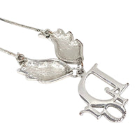 Christian Dior Silver Logo Wing Necklace John Galliano