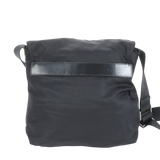 Prada Black Tessuto Nylon Logo Crossbody Shoulder Messenger Buckle Bag