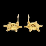 Christian Dior Nautical Gold Rhinestone Clip Earrings