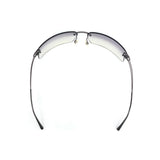 Chanel CC Logo Silver Purple Rimless Rhinestone Sunglasses 4051-B