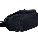 Prada Black Tessuto Nylon Logo Crossbody Shoulder Messenger Buckle Technical Bag