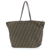 Fendi Zucca Pattern Brown Tote Bag