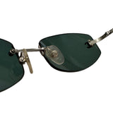 Chanel Dark Blue Tinted CC Logo Rimless Sunglasses 4002