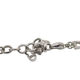 Christian Dior Silver Logo Monogram Vintage Chain Necklace