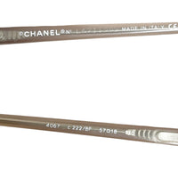 Chanel Blue Silver Rimless Sunglasses 4067