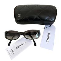 Chanel Black Pearl Beaded Crystal Sunglasses 3171-B