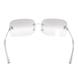 Chanel CC Logo Transparent Silver Sunglasses 4017