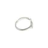 Christian Dior Silver Plated Logo Ring